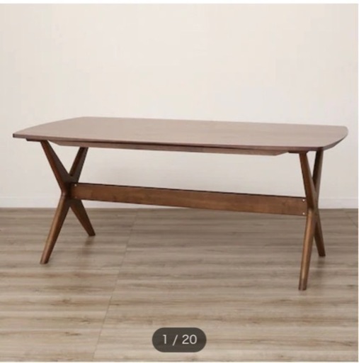 ニトリ リビングダイニングテーブル（リラックスワイド160WN-MBR)