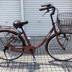 【26インチ自転車】美品❗️変速なし　鍵新品❗️スペアキーあり　大型フロントバスケット使用　若林自転車　膳所店　SALE中❗️