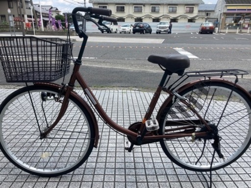 【26インチ自転車】美品❗️変速なし　鍵新品❗️スペアキーあり　大型フロントバスケット使用　若林自転車　膳所店　SALE中❗️