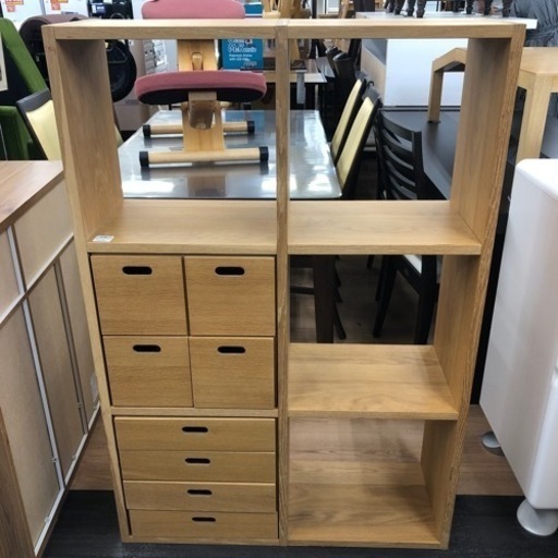 19539 NITORI 引き出し付 ダブルベッドフレーム 木製 ◇大阪市内・東