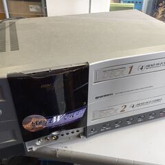 ○【あげます！0円】ジャンク品 通電のみ確認済ビデオカセットレコ...