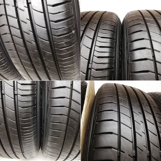 ＜ノーマルタイヤ X ホイール 4本＞ 185/65R15 ダンロップ 15x6J プリウス 純正 5H -100 プリウス 20 30 ウィッシュ 中古