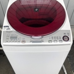 北九州市内配送無料　保証付き　kg/4.5kg SHARP 洗濯機 ES-TX840-R