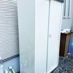 【受渡者決定】グリーンライフ　物置　高さ162㎝　幅89.5㎝の画像