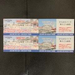 ひらパーチケット　2名または4名分
