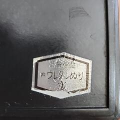 【お値下げ】お重　江戸型二段　昭和　ウレタン塗　桜の画像