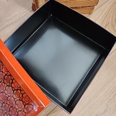 【お値下げ】お重　江戸型二段　昭和　ウレタン塗　桜の画像