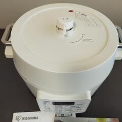 美品　アイリスオーヤマ 電気圧力鍋 PC-MA4-W ホワイト 4.0L　2020年製の画像