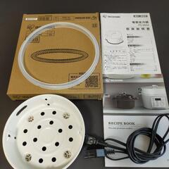 美品　アイリスオーヤマ 電気圧力鍋 PC-MA4-W ホワイト 4.0L　2020年製の画像