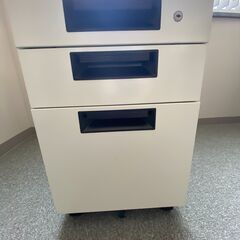 プラス スチール　脇机　 サイドキャビネット３段  幅39.6×...