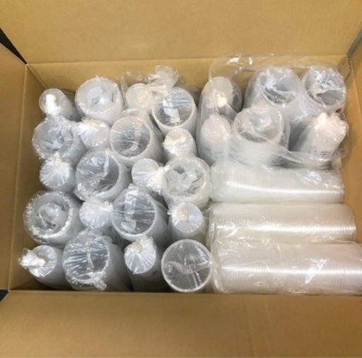 タビオカコップ　蓋付き1000個セット 500ml