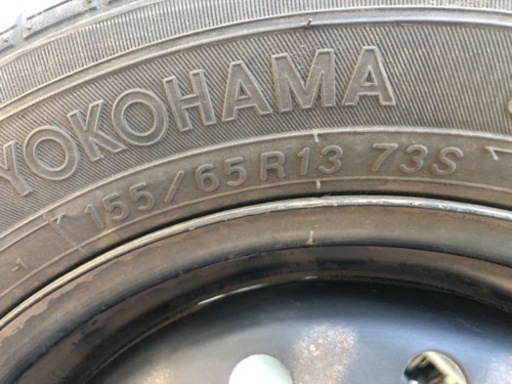 2018年製 155/65/13 メッキカバーセット 4穴PCD100 ライフ ゼスト ザッツ バモス アクティ