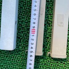 フェンス　スチール　柱　中古品　ブラウン　ベージュ　ホワイト　96cm　76cmの画像