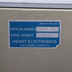 【ヤ取】≪W1072ジ≫ HENRY Radio/ヘンリーラジオ リニアアンプ 3006 米国製/USA アマチュア無線 電源コード無/現状品 の画像