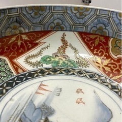伊万里焼赤絵花鳳凰図蓋鉢　色絵　古伊万里　骨董品にもの画像
