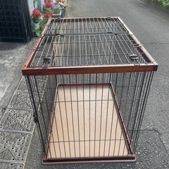 中古 無料 犬舎 ゲージ ペット 犬 猫 木製 大きめ おしゃれの画像