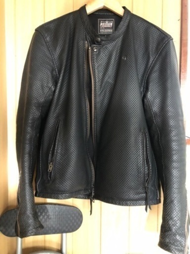 カドヤ　パンチングレザージャケット。程度極上ですよー