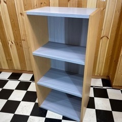 ブルカラーでお洒落☆ 3段カラーBOX 440×275×890 ブルー