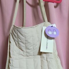 【処分】☆新品☆HK　WORKSLONDON☆キルトバッグ☆の画像
