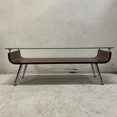 ✨🔔期間限定🔥ジモティー特別価格🔔✨雰囲気◎ ガラスローテーブル モダン アジアン家具 エスニックの画像