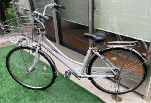 自転車27インチ白（2020年購入）