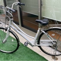 自転車27インチ白（2020年購入）