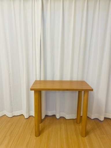 半額:無印良品 MUJI 板と脚でできた木製テーブル（デスク 80×40）