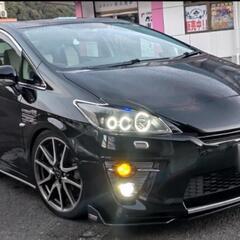 【終了】非売品アイライン付 ZVW30 プリウス 加工LEDイカ...