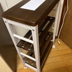 【決まりました:０円】キッチンサイドワゴンの画像