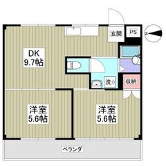 2DK！越谷市袋山！駅徒歩12分！敷金＆礼金なし！あったか便座！...