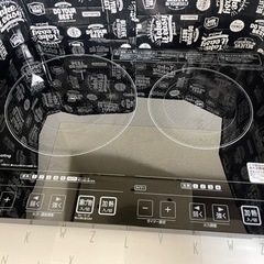 2口 IHコンロ1400W 揚げ物 タイマー 工事不要！