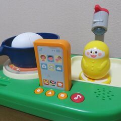 お値下げ　こどもチャレンジ　知育玩具　料理セット＆ブロックの画像