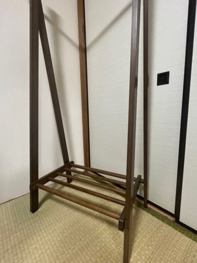 【木製ハンガーラック】