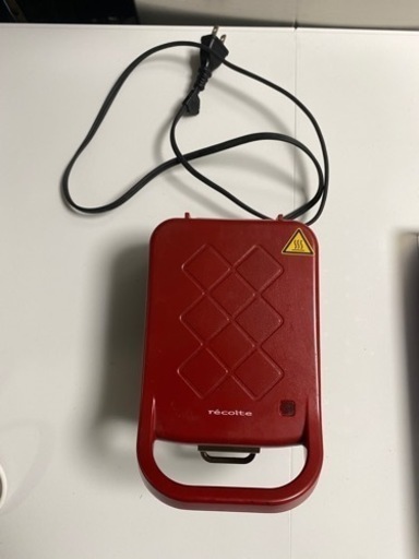 レコルト プレスサンドメーカー プラッド ホットサンド マットレッド