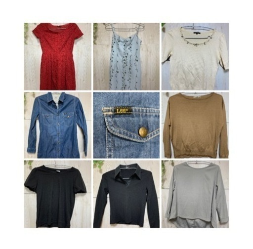 中古服　レディース&メンズ&子供服　夏冬120着