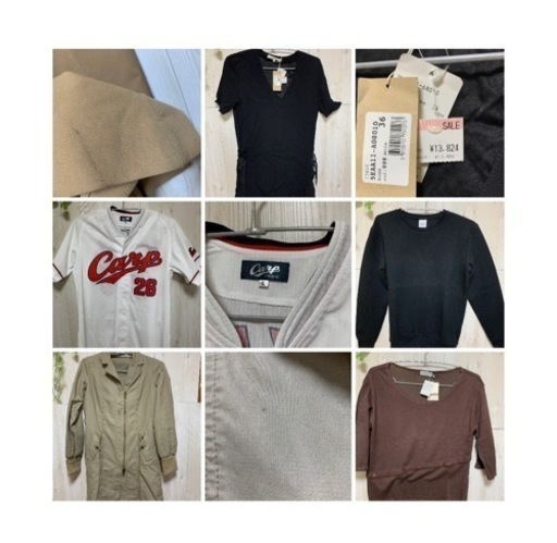 中古服　レディース&メンズ&子供服　夏冬120着