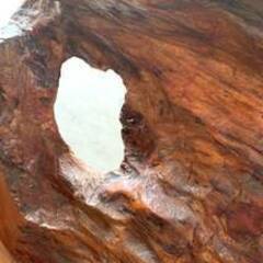 天然木 木製 オブジェ 特大 高さ68.5 横 74.5cm 約17kg 木製 和風 古い木製 古民具 検）和家具蔵戸アンティーク昭和レトロの画像