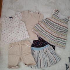 女の子80-90夏服　まとめ売りの画像