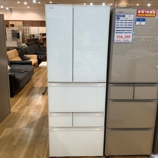 【イオンモール神戸南店】TOSHIBA5ドア冷蔵庫です【取りに来られる方限定】