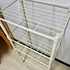 ニトリ　スチールラック　４段　ホワイトの画像