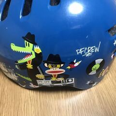 値下げ　BELL × PAUL FRANK キッズ用ヘルメット サイズ XS 48～53cm small blu pf b boy julius　自転車用の画像