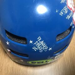 値下げ　BELL × PAUL FRANK キッズ用ヘルメット サイズ XS 48～53cm small blu pf b boy julius　自転車用の画像