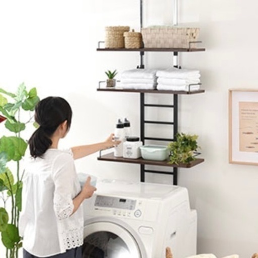 【交渉歓迎◎】【7月半ばまで】ランドリーラック 洗濯機 ラック 収納 棚