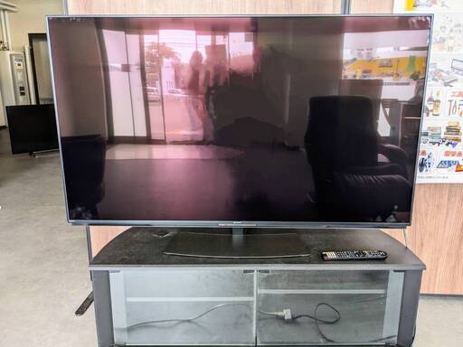 027【中古品】2021年製 シャープ 60V型 4K 液晶 テレビ AQUOS 4T-C60DN1 N-Blackパネル 倍速液晶 Android TV