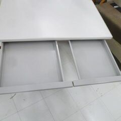 ① UCHIDA オフィスデスク 幅100×奥行70×高さ70cm 引出し付き 事務机 オフィス家具 ウチダ 苫小牧西店の画像