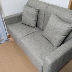 ソファー2人掛け ベージュの画像