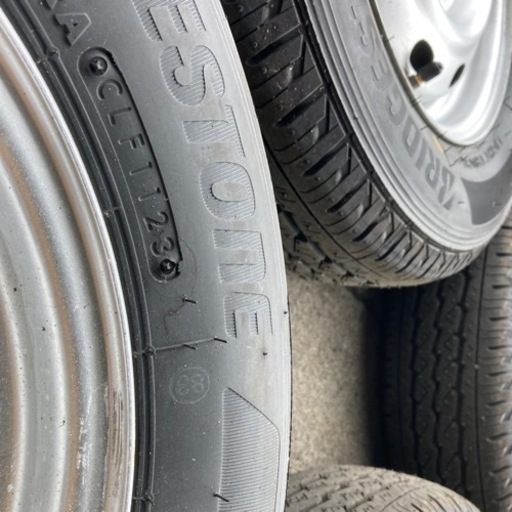 ダイハツほか軽トラ用145/80R12タイヤ3本セット