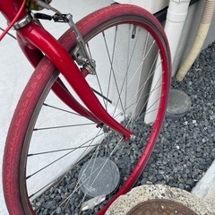 赤　マウンテンバイクの画像