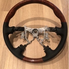 車　ステアリング　ウッド調