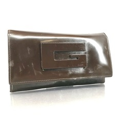 GUCCI グッチ ブラウンレザー 長財布